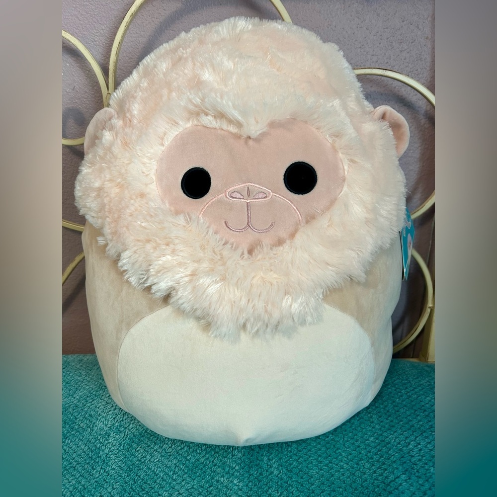 NWT Squishmallows 16” Octave the Snow Monkey Plush Toy